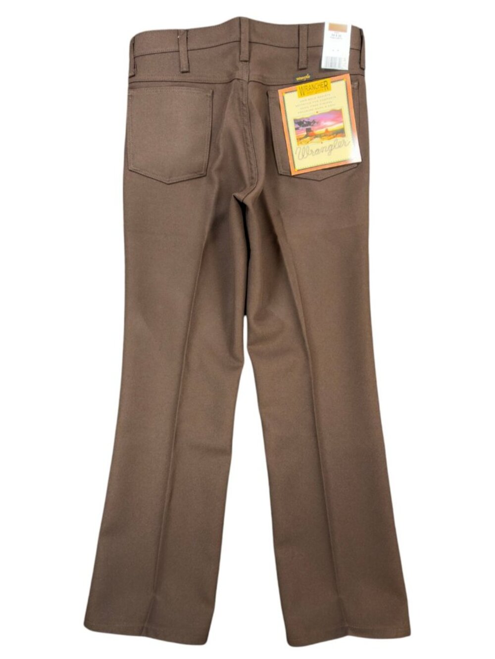 Wrangler Wrancher Bootcut Pants Mens 34x30 Brown Vintage Y2K NWT 82BN